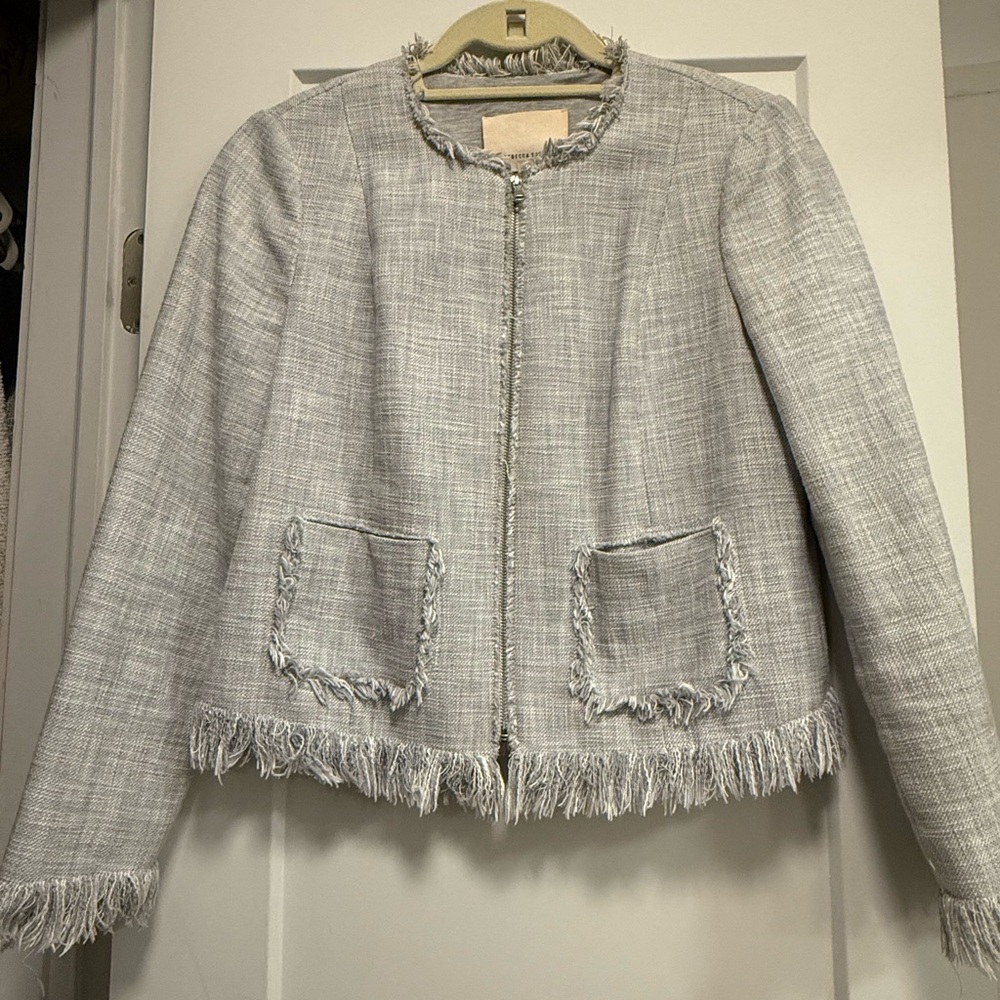 Rebecca Taylor Chic Sky Blue Blazer Jacket